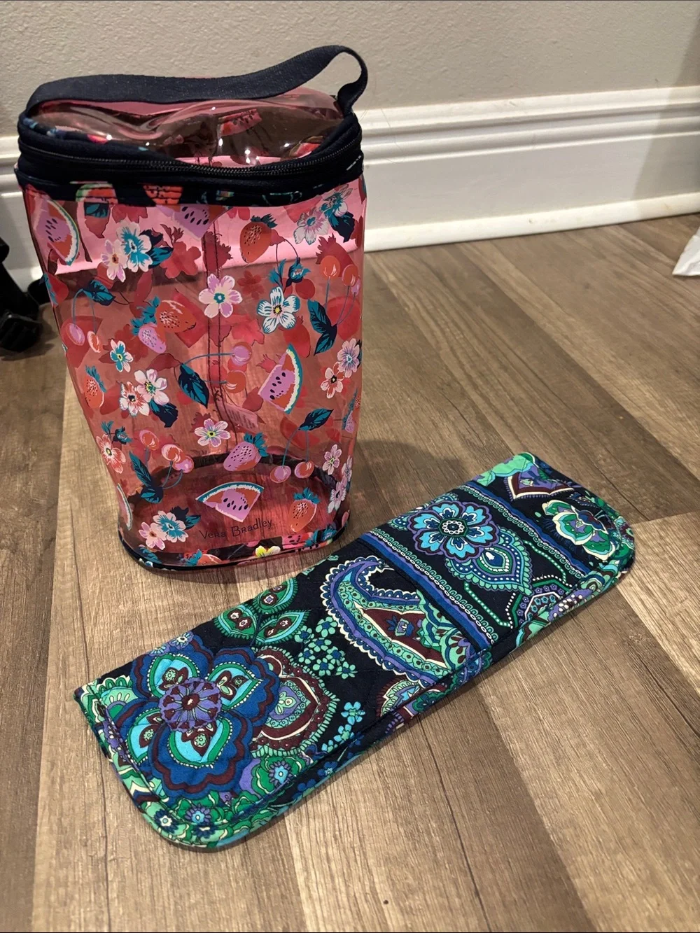 Vera Bradley hair tool pouch and toiletry bag